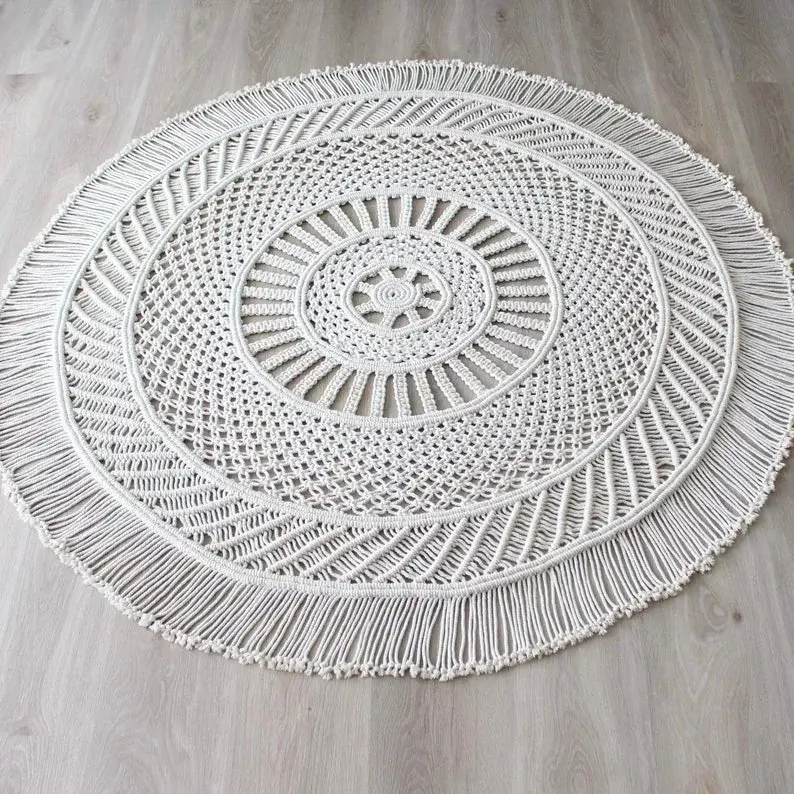 Handmade Macrame Rug - Image 2