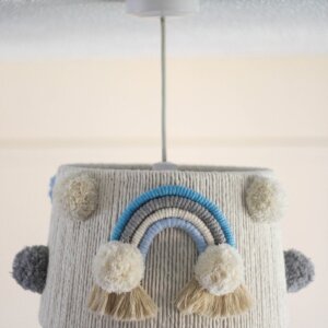 Pendant Lamp, Rainbow Hanging Lamp, Macrame Lamp