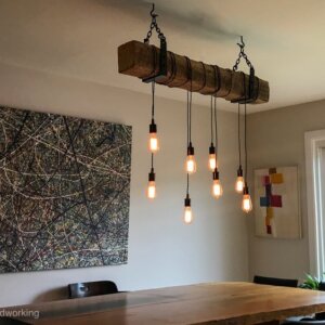 Rustic Vintage Wooden Pendant Lights