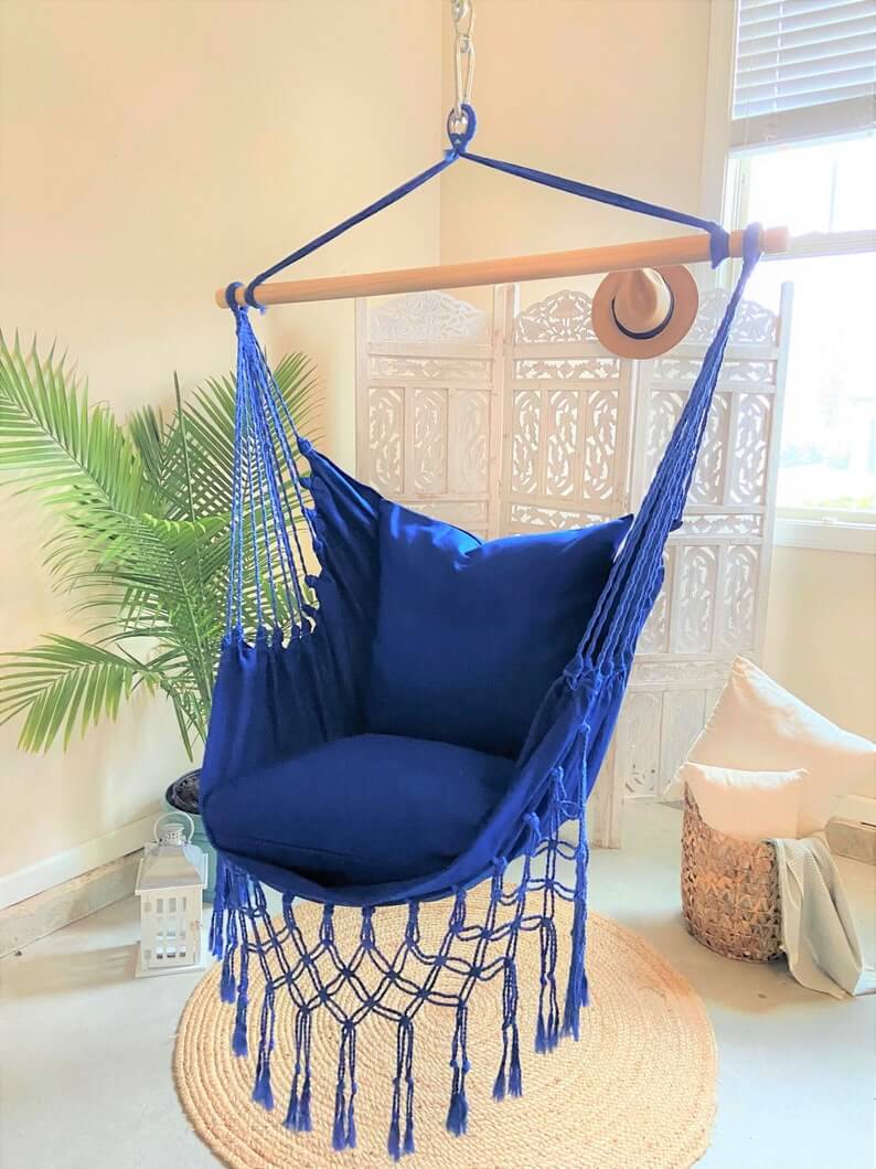 Handmade Macrame Swing, Hanging Chair, Hammock