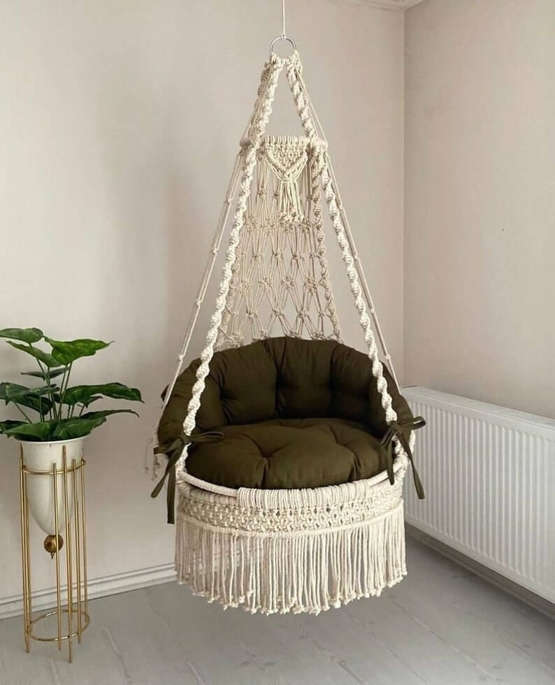 Stylish Swing, Handmade Macrame Swing, Hanging Swing, Hammock