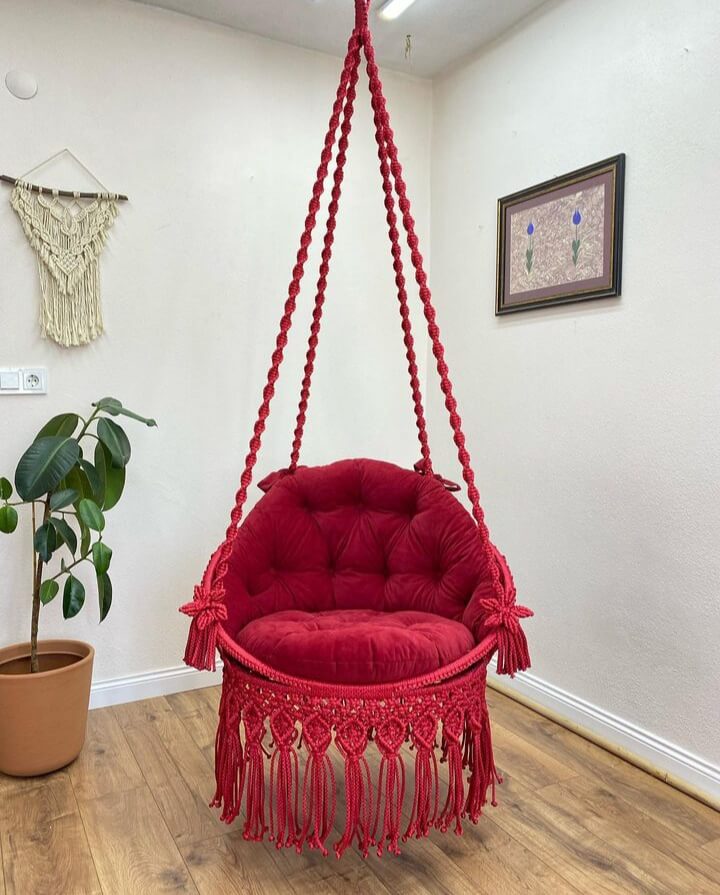Hand Woven Swing, Handmade Macrame Swing
