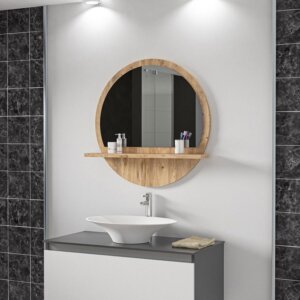 Decorative Shelf With Mirror
