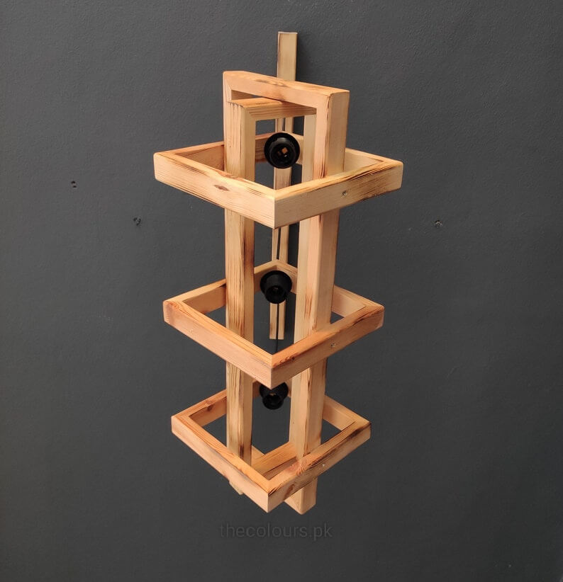 Wood Pendant Light, Dining Light, Modern Light, Chandelier Lighting, Wooden Ceiling Lamp - Image 3