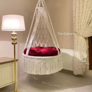Luxury Macrame Swing Chair, Handmade Macrame Swing, Decorative Swing Stylish Hammock