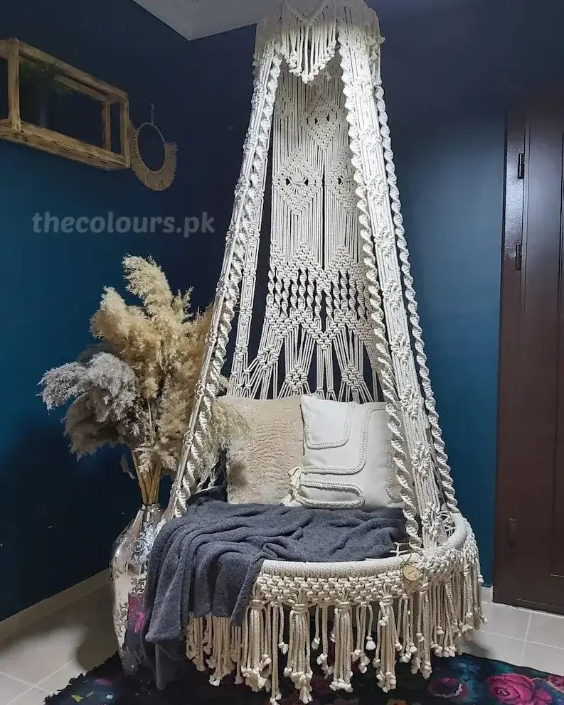 Large Macrame Swing, Hammock, Luxury Macrame Swing Chair, Handmade, Crochet Swing Macrame Swing, Stylish Hammock - Image 3