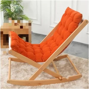 Wooden Rocking Chair, Comfy Rocking Chair Outdoor/Indoor Chair