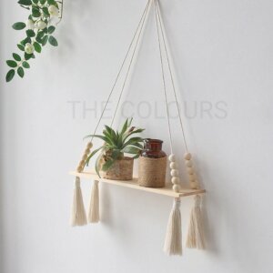 Decorative Shelf , Wooden Hanging Shelf
