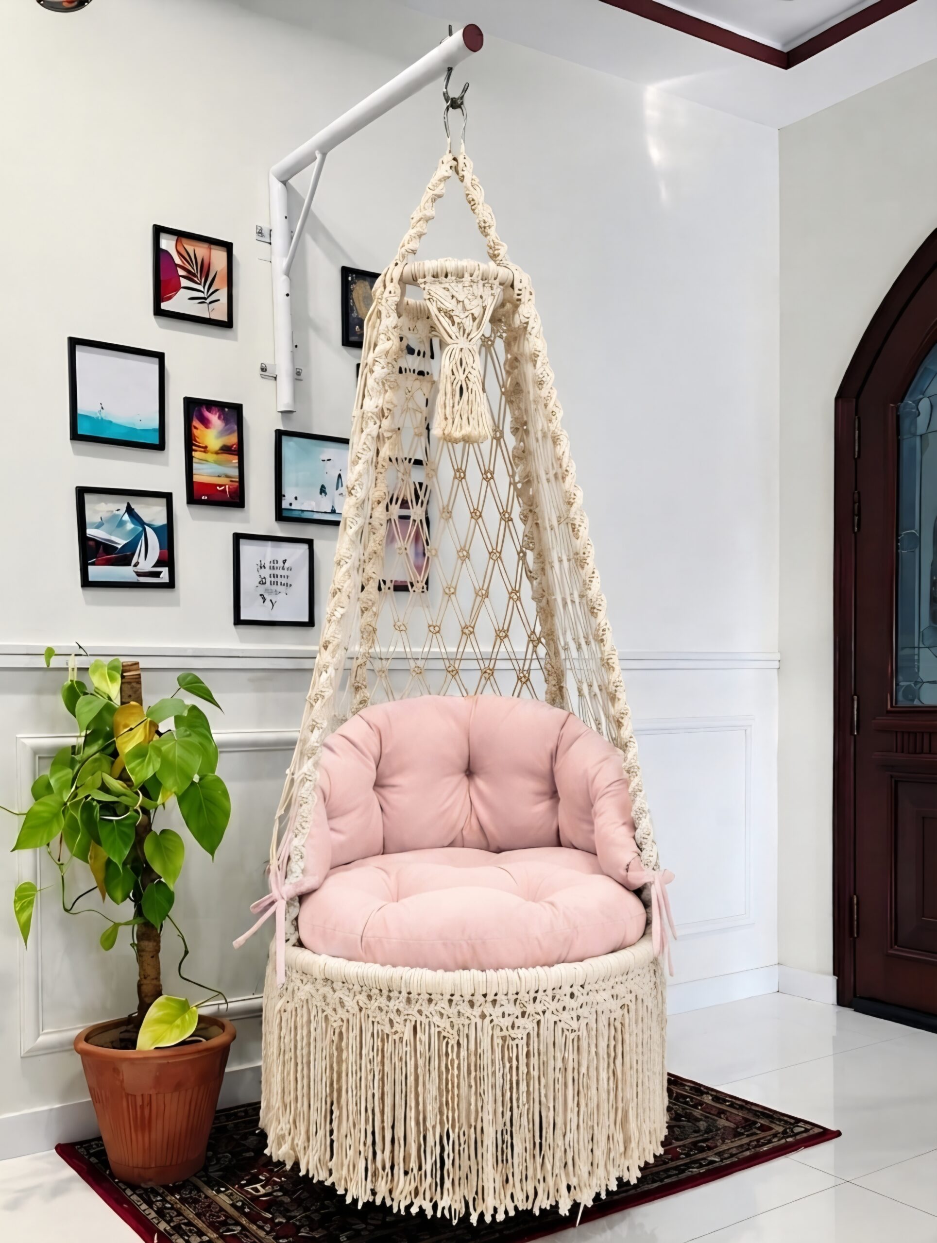 Macrame Swing With Stand - Image 3
