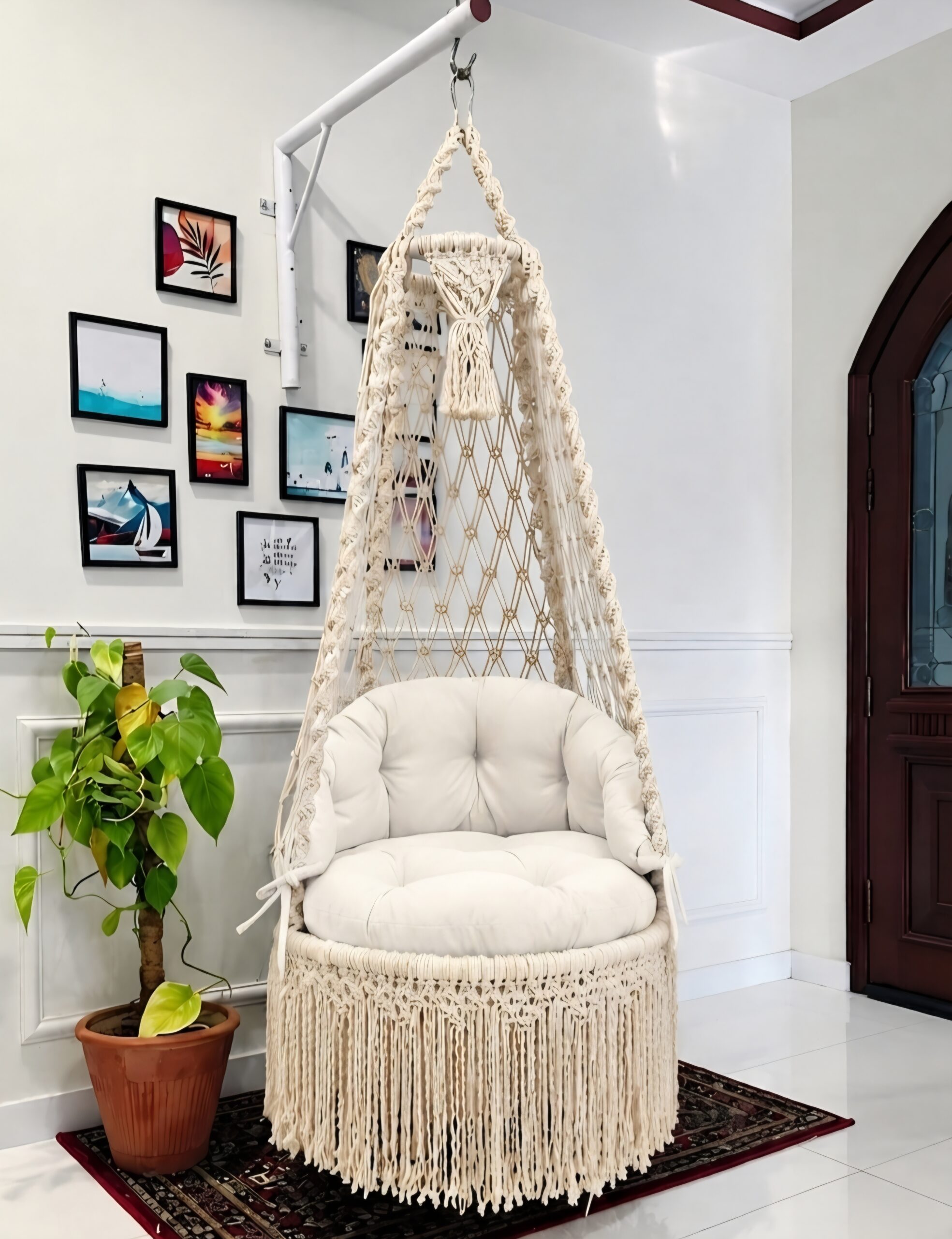 Macrame Swing With Stand - Image 2
