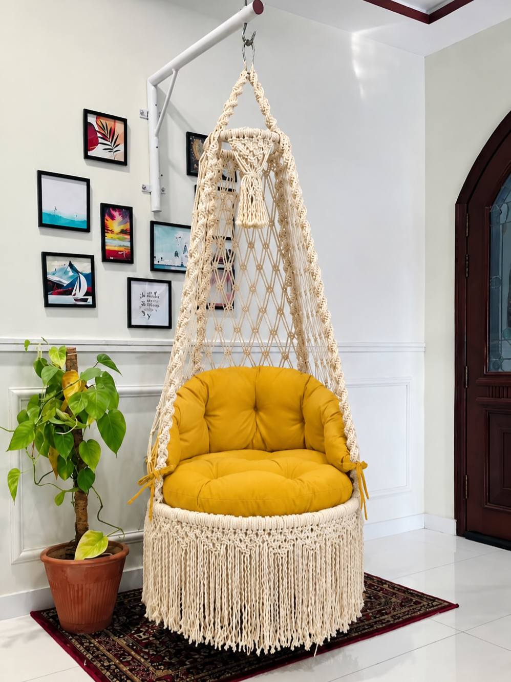 Macrame Swing With Stand - Image 4