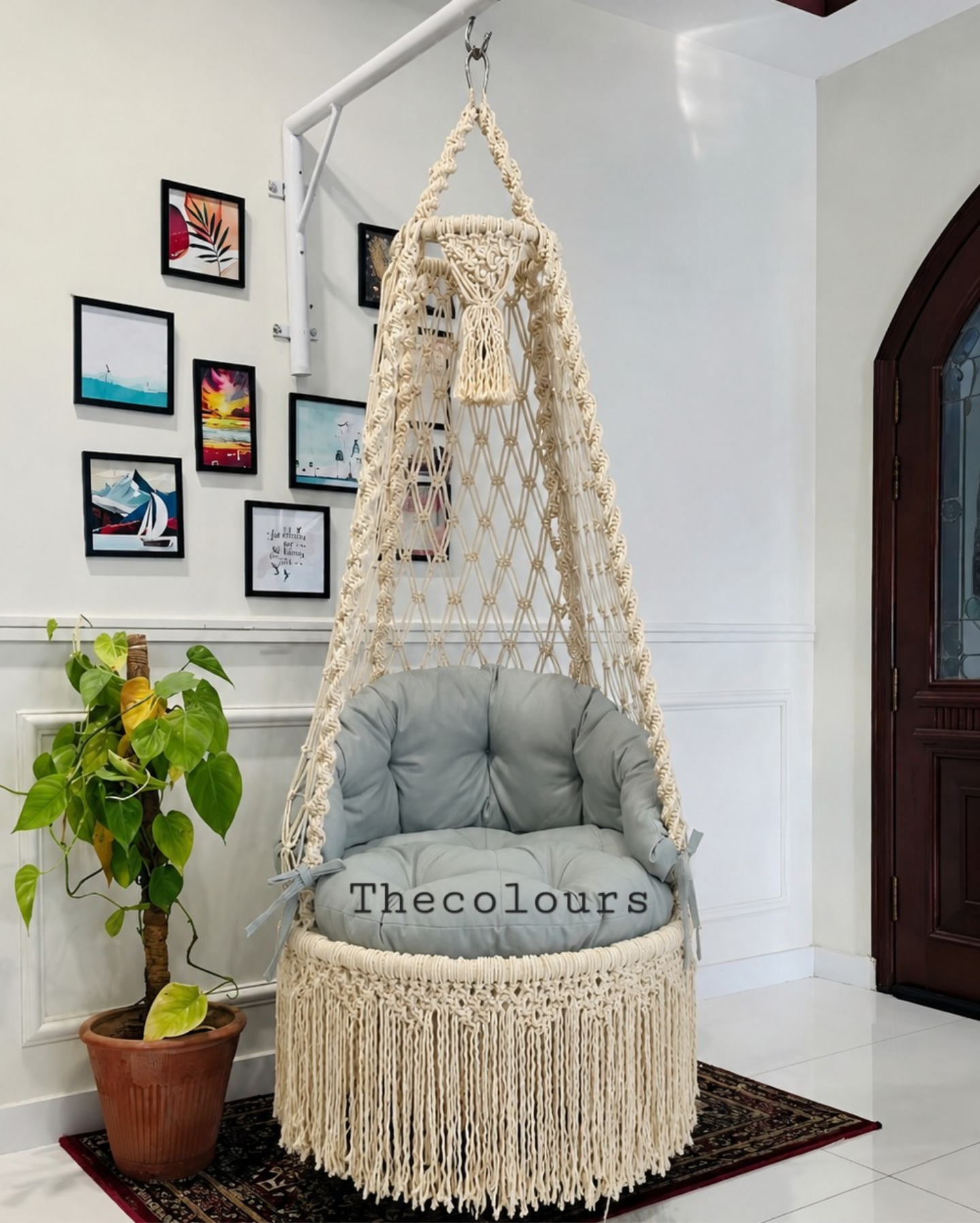 Macrame Swing With Stand